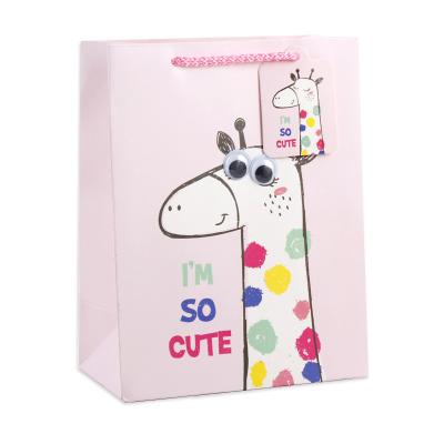 China Creative cute design animal handmade kids toy packaging paper bag wholesale for sale