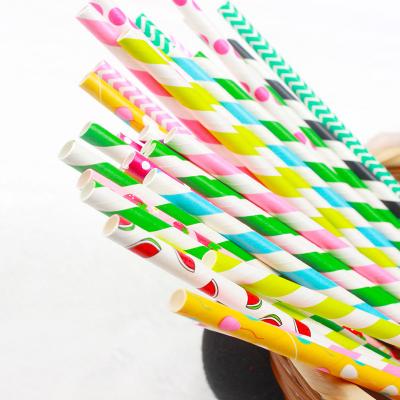 China Degradable pulp paper straws 8mm diameter eco-friendly straws for bar birthday party DIY home decorate for sale