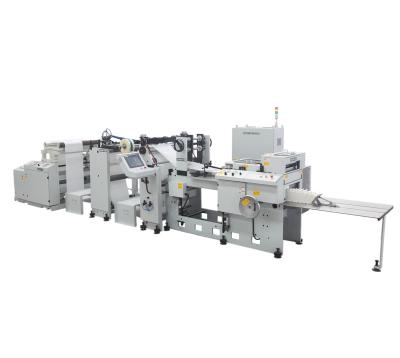 China FSB1600 TWO LINE FULL-SERVO FLAT&SATCHEL PAPER BAG V-BOTTOM PAPER BAG HIGH QUALITY PAPER BAG MAKING MACHINE for sale