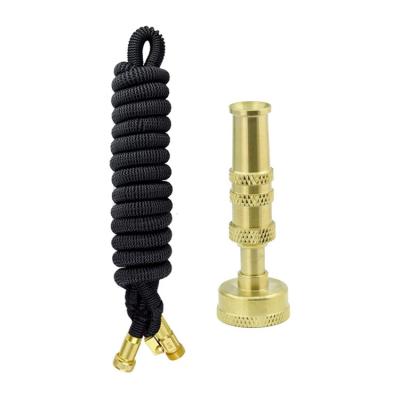 China 2022 New Style 150ft 200ft Expandable Adjustable Garden Hose Lightweight Water Hose With Brass Connector for sale