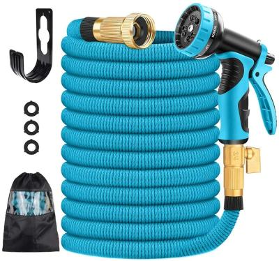 China Adjustable All New Three Periods Snake Garden Expandable Magic Water Hose 50ft 100ft 150ft Expandable Blue for sale