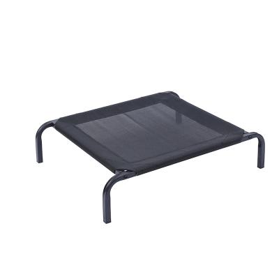 China Metal Stainless Steel Frame Outdoor Waterproof Pet Cooling Bed Breathable Raised Dog Bed for sale