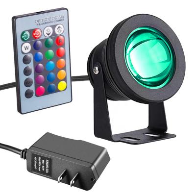 China Outdoor Garden LED Floodlight 10W RGB Floodlight With Remote Control Waterproof LED Underwater Swimming Pool Light for sale