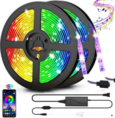 China Stable 5050 RGB Led Strip Light Design Stair Decoration APP Control IP65 Creative Waterproof IP65 Strip (2*5M) for sale