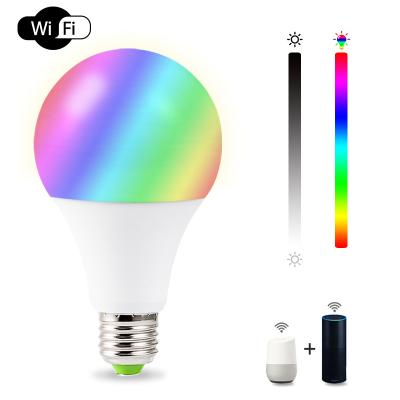 China Warehouse Drop Shipping 7W 9W RGBW Color Changing WiFi Smart Light Bulb Compatible with Alexa Google Home Wifi LED Bulb for sale