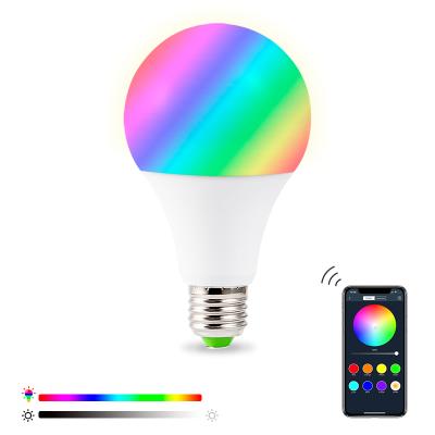 China Dimmable Lamp 10W Smart WIFI LED Light Bulb E27 B22 RGB Color Use Light Bulb Home Work With Amazon Alexa Tuya APP Control Voice Control for sale