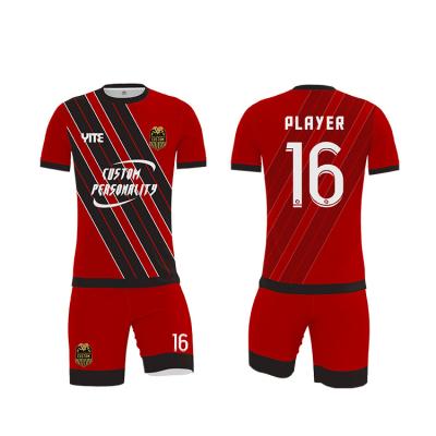 China Quick-drying new model custom empty jersey football club soccer jersey set breathable football shirts for sale