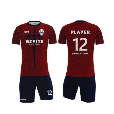 China Quick-drying custom soccer football set all kind of soccer jersey football uniform soccer jersey for sale