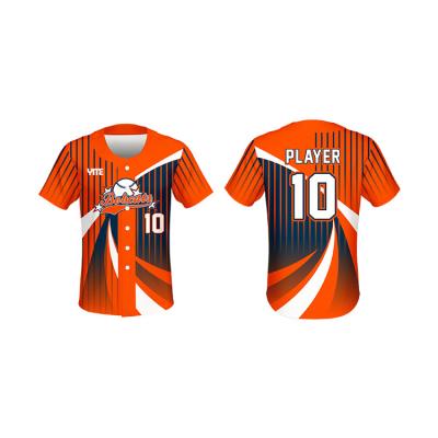 China Low Moq Custom Baseball Uniform Suppliers Breathable Printed Baseball Tank Tops Kids Baseball Uniforms for sale