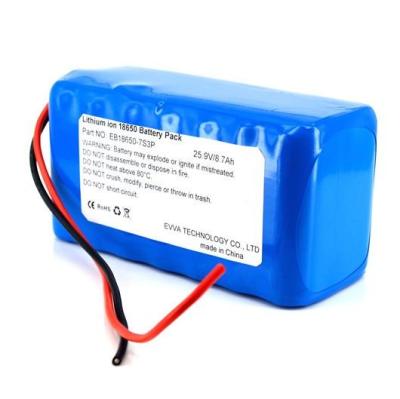 China BOATS Customize Deep Cycle 6.9ah 25.2v Li-ion Battery Pack BMS 7S 7s3p 25.9v 10.5ah Rechargeable Wheelchair / Underwater Robot for sale