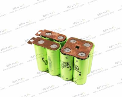 China Electric Bicycles/Scooters Battery Pack 13.2V 5000mAh A123 ANR26650M1B 26650 LiFePo4 4S2P With Copper Plate for sale