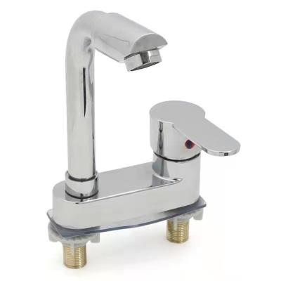 China Metered faucets quickly open the Korean version of the hot bench faucet basin faucet toilet basin faucet two-way double-hole basin and Co for sale