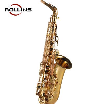 China Electrophoretic Gold Tone Eb Antique Bronze High Quality KSA-E1 Alto Saxophone for sale