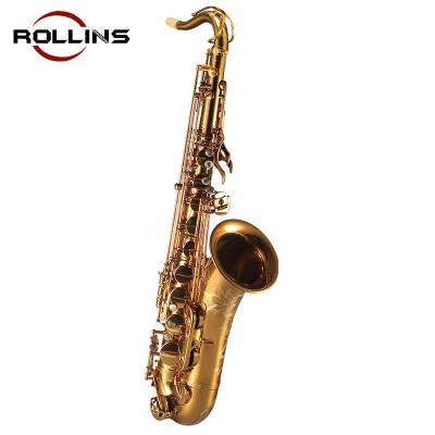 China Master Gold Lacquer Musical Instruments F#Bb RST-9902 Tenor Tenor Saxophone High for sale