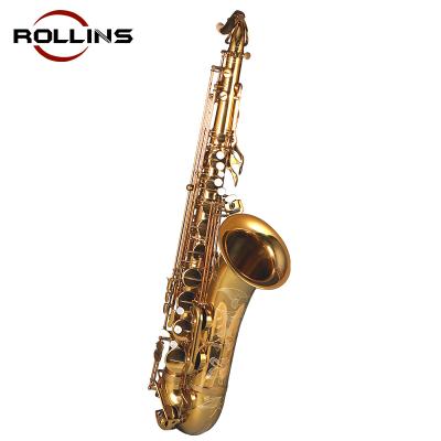 China Key Golden Lacquer Musical Instruments F#Bb KST-A1 Tenor Saxophone High for sale