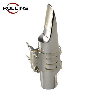 China Silver Plated Rollins Metal Mouthpiece Saxophone Accessories Alto\Soprano\Menor for sale