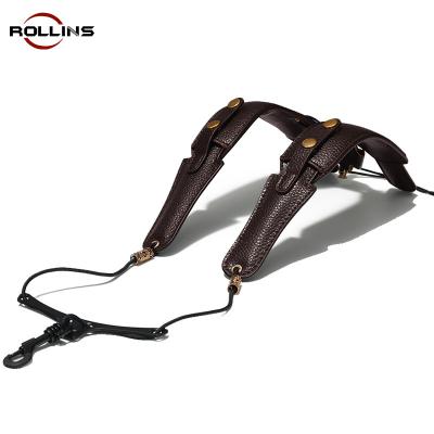 China Whip New Saxophone Strap Double Strap Leather Strap Sax Neck Accessories for sale