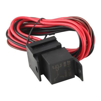 China 175-185 Degree Fan Thermostat Kit Temperature Sensor Temperature Switch 60A Electric Relay Electromagnetic for sale