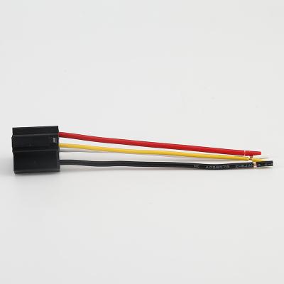 China Can be customized4Line5Wire car wiring length14CM relay socket 40A12V24VAutomotive cross harness1.5Square line 40A socket for sale