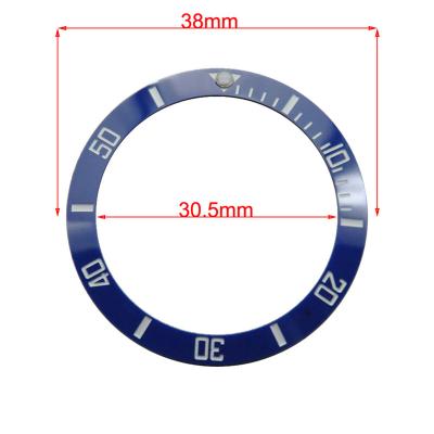 China Interchangeable High Quality Watch Accessories Luminous Ceramic Watch Bezel Inserts For rolx-watch Case 40mm for sale