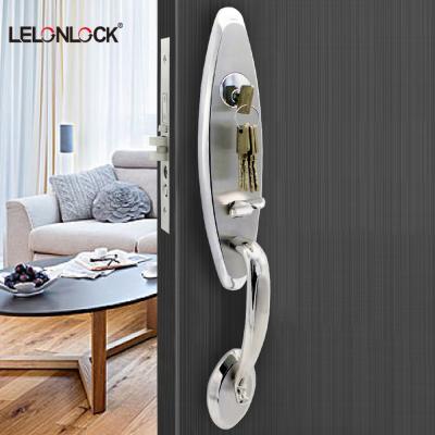 China Decoration villa home modern luxury 304 stainless steel main door handle for sale