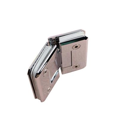 China 135 degree glass to glass high quality hinge with double-action door hinge strong spring 135 degree for sale