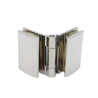 China 180 Degree Glass To Top 180 Degree Glass Normal Quality Brass Glass To Glass Door Hinge Type for sale