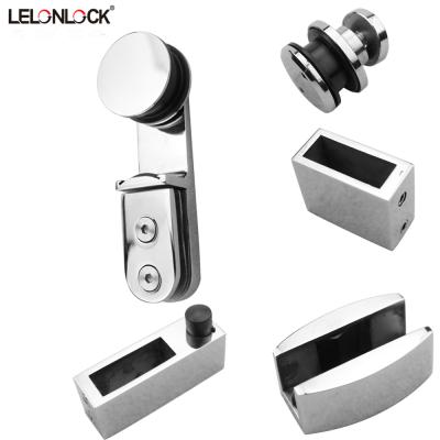 China Modern Anti-jump Stainless Steel Sliding Shower Door Hardware for sale