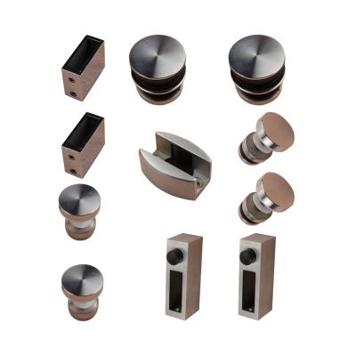 China Modern Stainless Steel Sliding Hardware Glass Fitting , Glass Fitting Accessories for sale