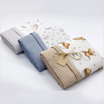 China 100% Korean Crepe Gauze Infant Swaddle Blanket Cotton PORTABLE Crepe Granule Suzette Fabric For Summer for sale