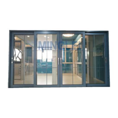 China Modern Thermal Break Design Aluminum Elevator And Sliding Door for sale