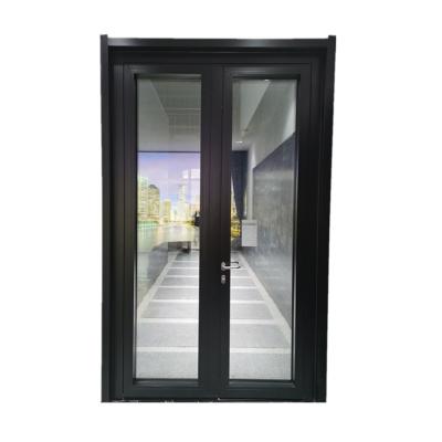 China Modern Sound Impact Proof Glass Door Casement Passive House Triple Glass Door Front for sale