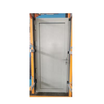 China Aluminum Exterior Door Heat Insulation Double Board Door Profile Pane Swing Door for sale