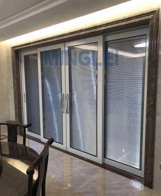 China Modern Balcony Powder Coated Aluminum Sliding Glass Door Inserts Blinds for sale