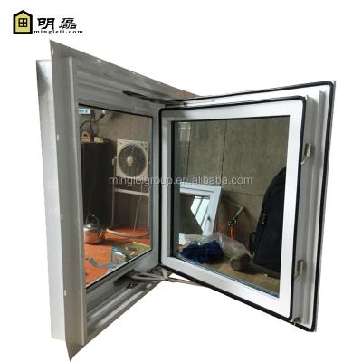 China Replacement American Round Vinyl Frame PVC Folding Clad Sash Porch Windows for sale