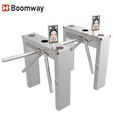 China 1.0mm SUS Shenzhen Tripod Turnstile Gate 201 Tripod Turnstile With Face Recognition for sale