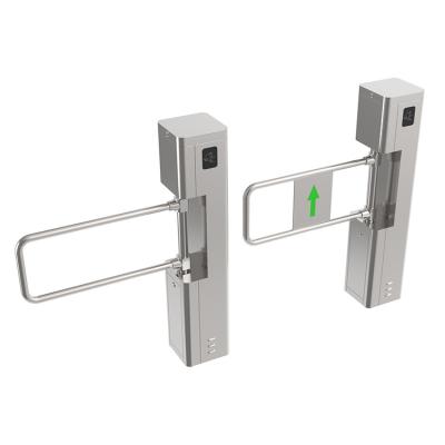 China Anti-Reverse SUS304 People Counting Supermarket Swing Turnstile Gate Supermarket Security Gates for sale