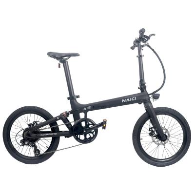 China Naicisports X2 20inch Aluminum Alloy Carbon Frame Bike 36v City E-bike Motorcycle Carbon Fiber Folding Electric Bike for sale