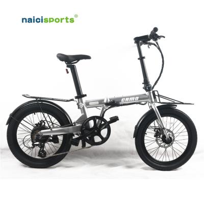 China Aluminum Alloy Naicisports CAMOUFLAGE Folding Electric Bike 36V Folding Electric Bike 250W City Ebicycle for sale