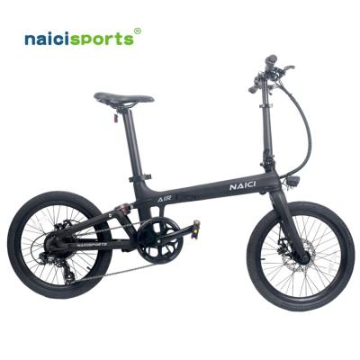 China Naicisports X2 full carbon fiber folding ebike 36V carbon ebike suspension for sale