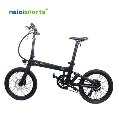 China Naicisports X2 Carbon Fiber 20inch Folding ebike 36V ebike 250W Folding Electric Bicycle for sale