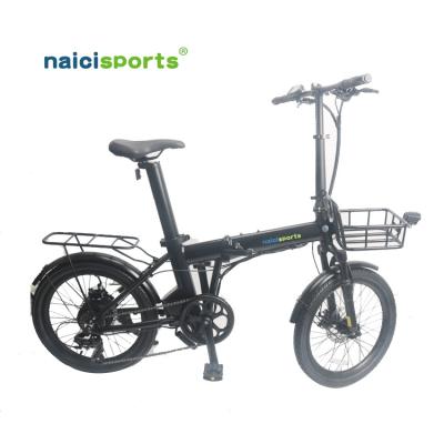 China Aluminum Alloy Naicisports C4 Electric Folding Bike 36V 350W Electric Folding Bicycle for sale