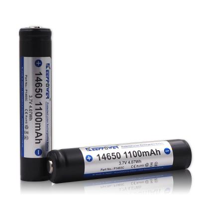 China Machine- KeepPower 14650 1100mAh Protected Rechargeable Li-ion Battery P1465C for sale