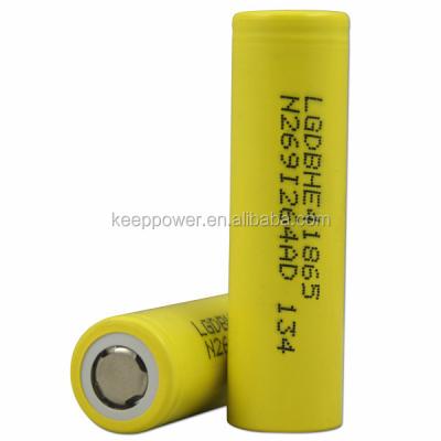 China Machine- 18650 2500mah ICR18650HE4 3.6V IMR 18650 battery for sale