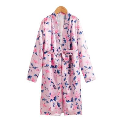 China Breathable Summer Long Sleeve Pajamas, Young Teen Handsome Printed Nightgown, Kids Long Robes Sleepwear for sale