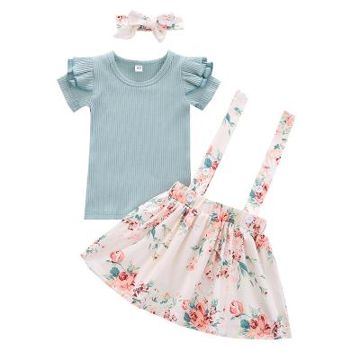 China Amazon Girls Summer Dressing Set/Sky Blue Washable Hot Selling Cute Little Girls Dressing Sets for sale