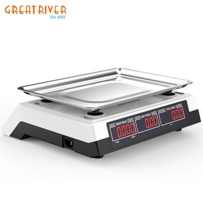 China Price Peru 30/40kg/5g Electronic Price Scale Mechanic Weighing Scale Digital Calculation SCALE for sale