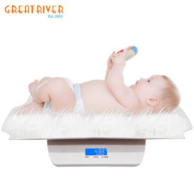 China With Tray Digital Baby Weighing Scale ABS Plastic Curved High Precision Child Safety Electronic Miniaturized Scale for sale