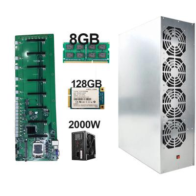 China 65mm Launch Platform Celeron CPU 8 Board Desktop Motherboard Shims Disk Platform Celeron CPU 8 Board Motherboard RX 580 8G 128GB MSATA SSD B75 for sale