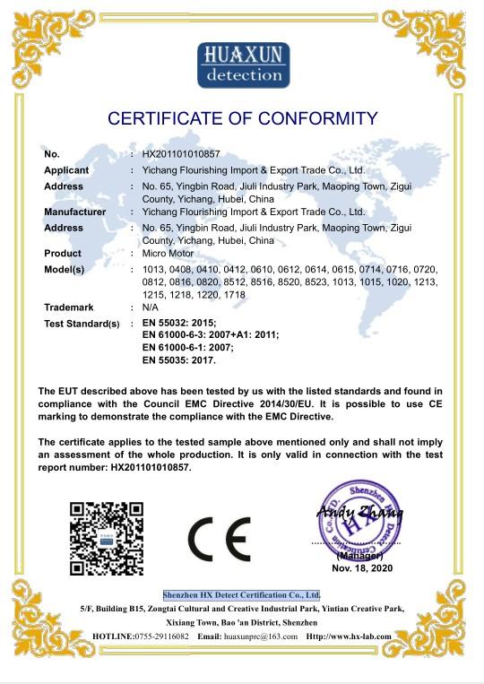 CE - Yichang Flourishing Import & Export Trade Co., Ltd.